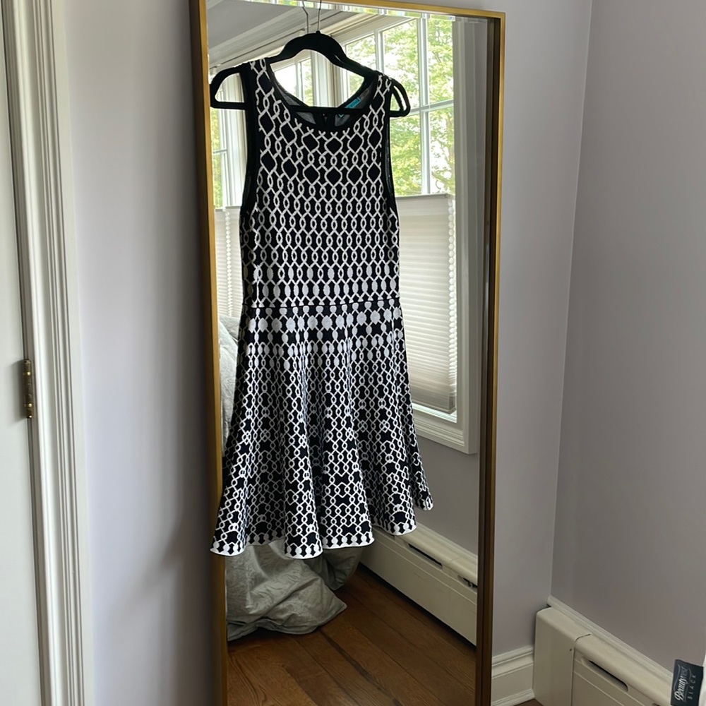 Alice and Olivia knit fit and flare cupcake dress
